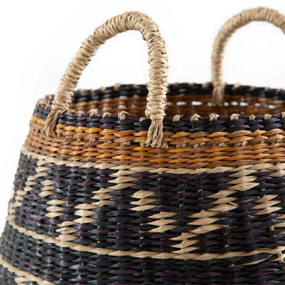 Шарообразная корзина с орнаментом Jokia Wicker Basket