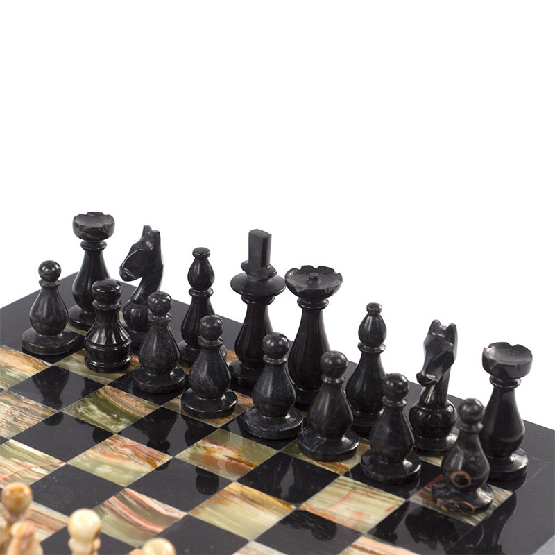 Шахматы настольные из натурального камня Оникс Decorative Thematic Chess