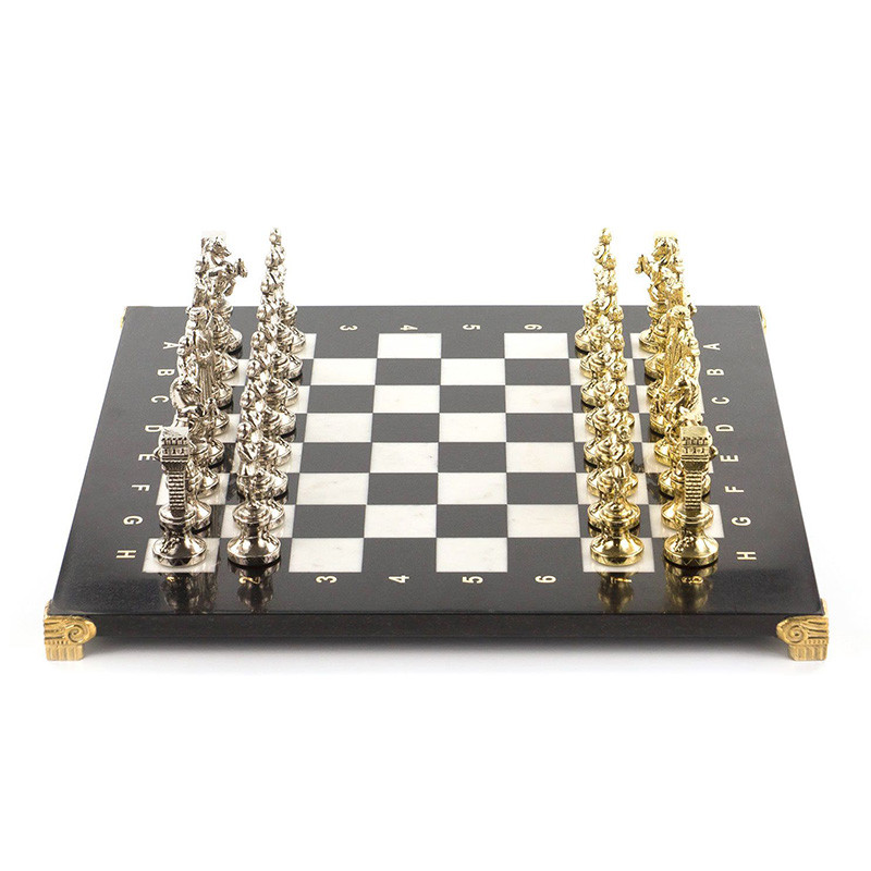 Шахматы Ренессанс с доской из натурального мрамора Decorative Thematic Chess