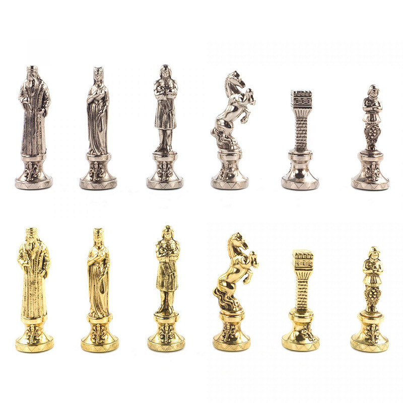 Шахматы Ренессанс с доской из натурального мрамора Decorative Thematic Chess