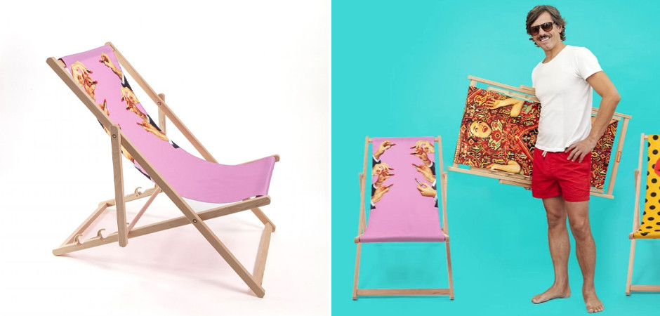 Шезлонг Seletti Lipstick Pink