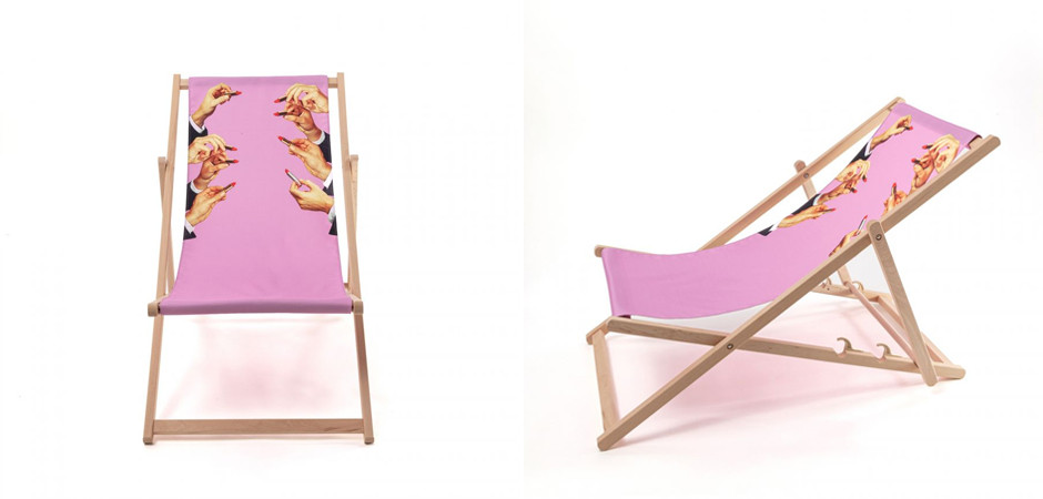 Шезлонг Seletti Lipstick Pink