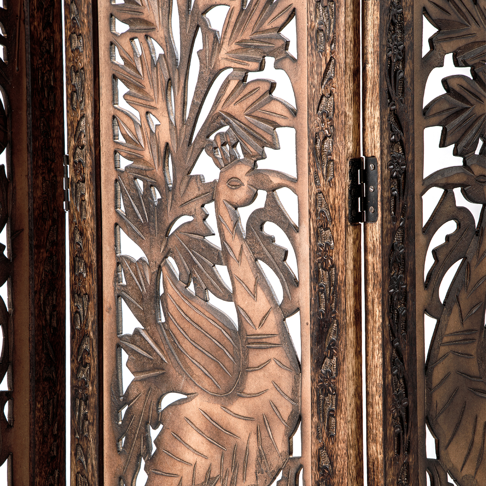 Ширма с орнаментом ручная резьба Indian Antique Furniture