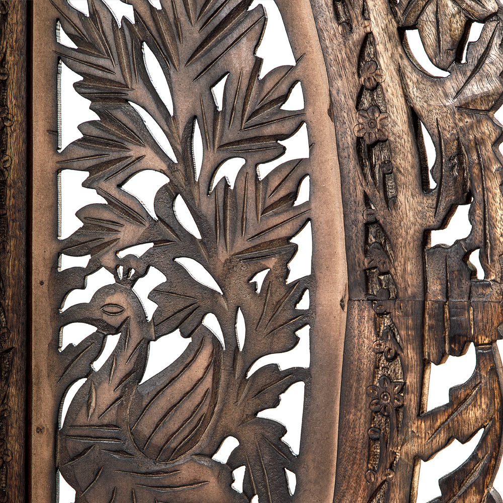 Ширма с орнаментом ручная резьба Indian Antique Furniture