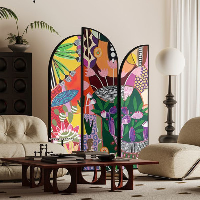 Ширма цветочный принт Colored Partition