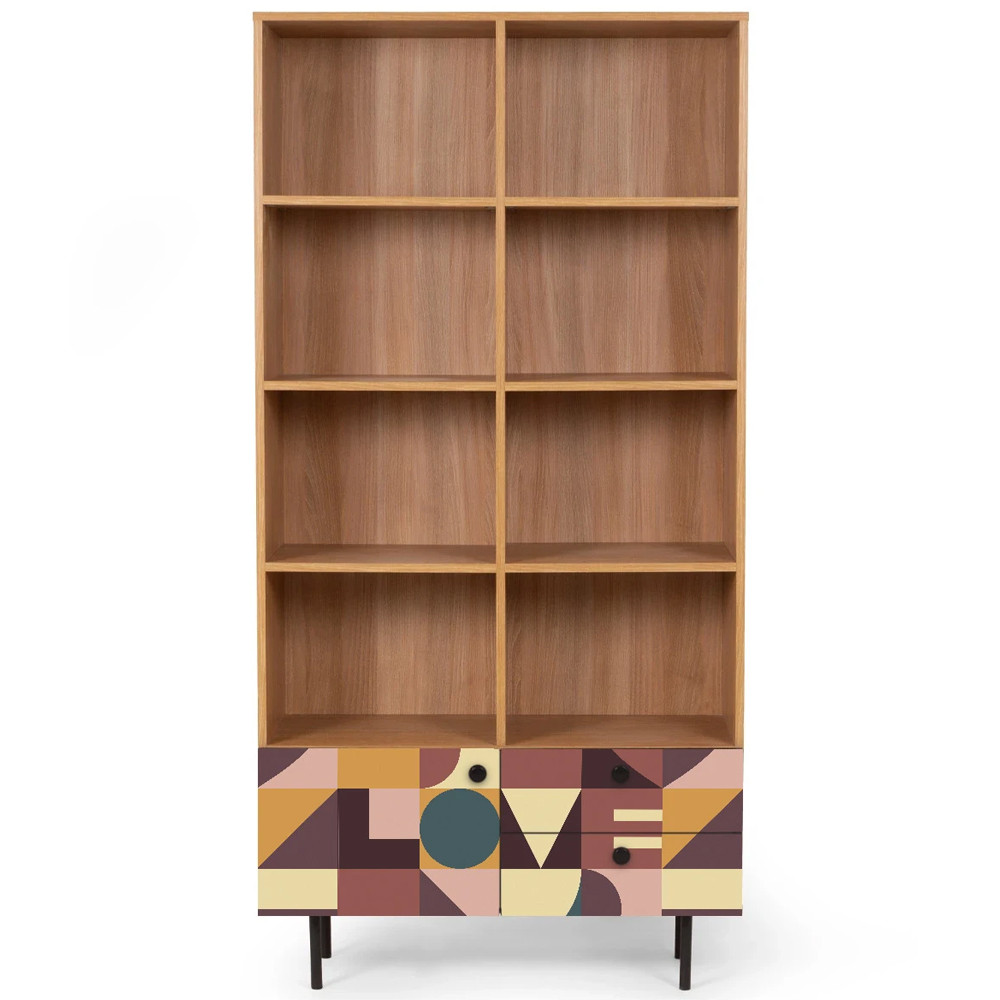 Широкий стеллаж с принтом Elise Rack