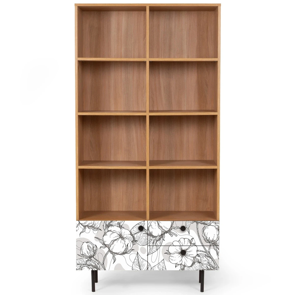 Широкий стеллаж с принтом Elise Rack