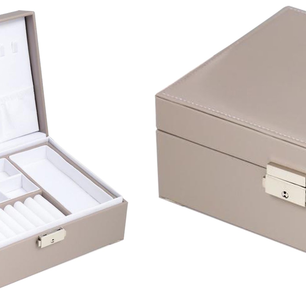 Шкатулка Blanford Jewerly Organizer Box gray beige
