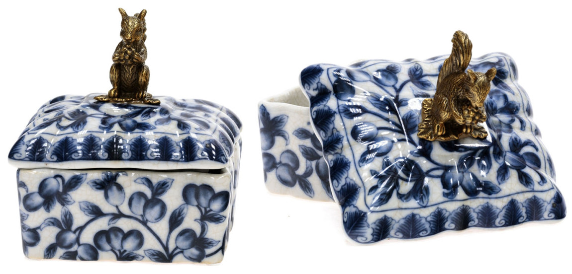 Шкатулка Bronze Squirrel Square