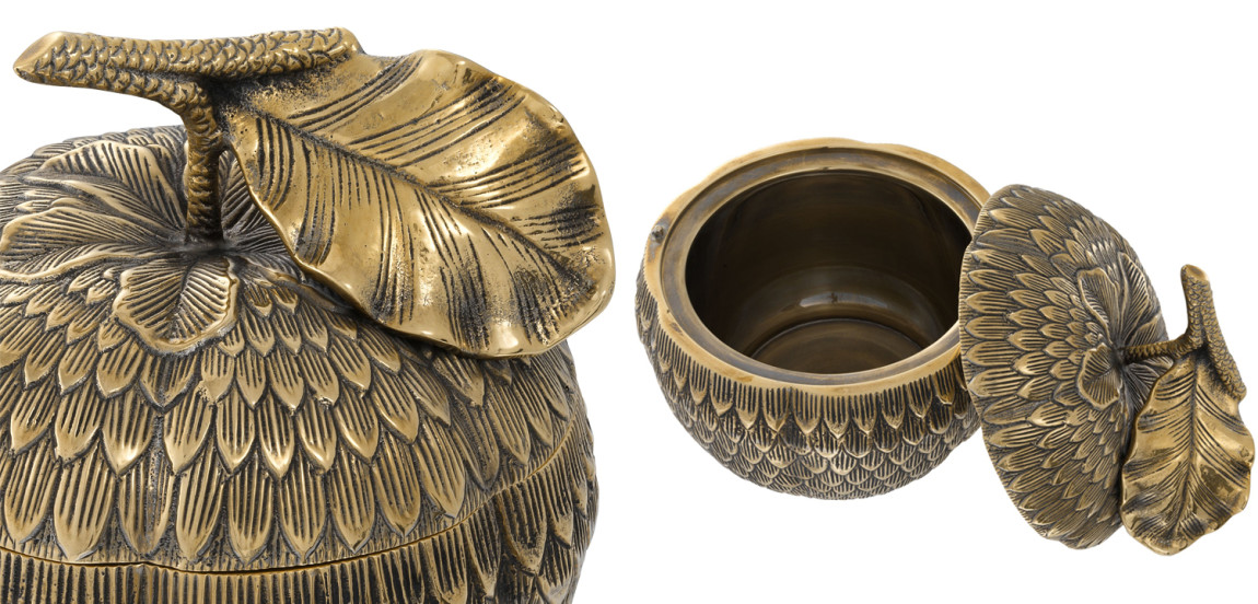 Шкатулка Eichholtz Box Custard Apple brass