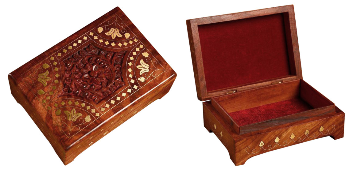 Шкатулка Fulari Indian Inlay Box