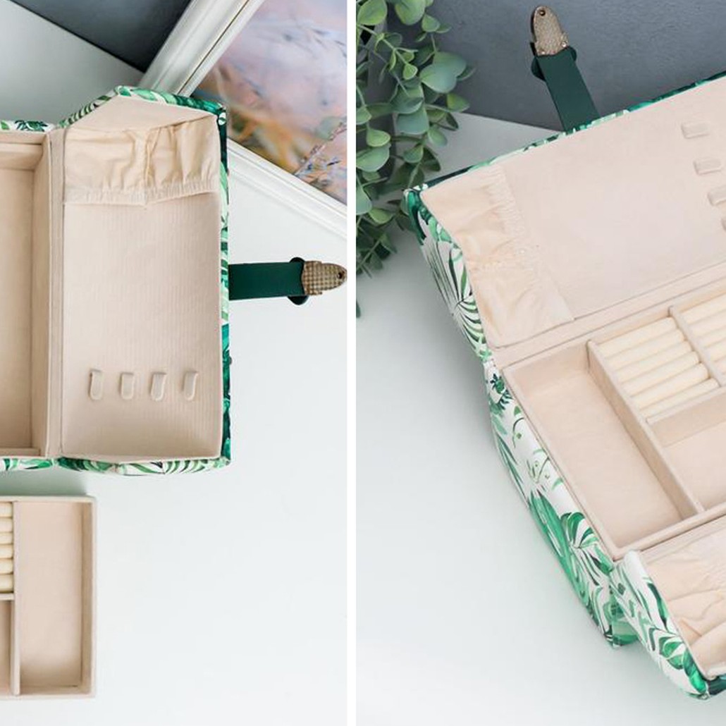 Шкатулка Green Leaves Jewerly Organizer Box