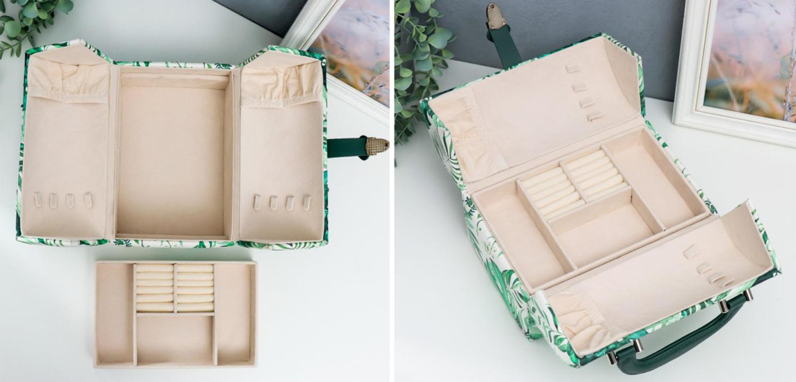 Шкатулка Green Leaves Jewerly Organizer Box