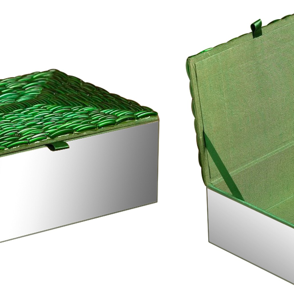 Шкатулка Green Scales Mirrored Box