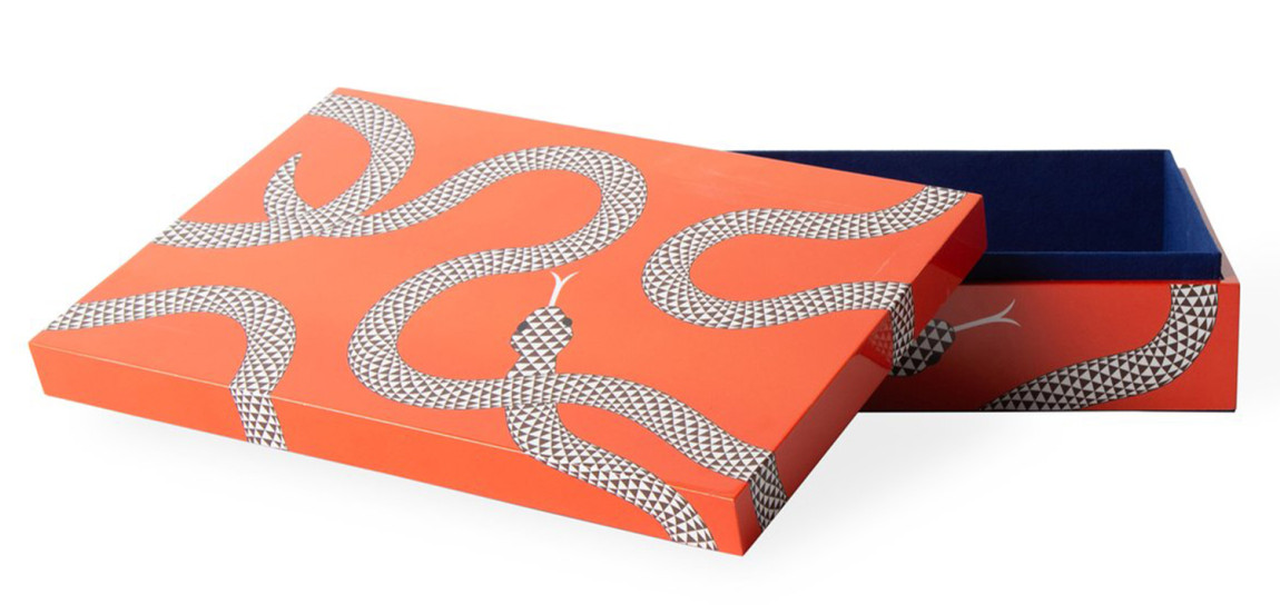 Шкатулка LARGE EDEN LACQUER BOX Jonathan Adler