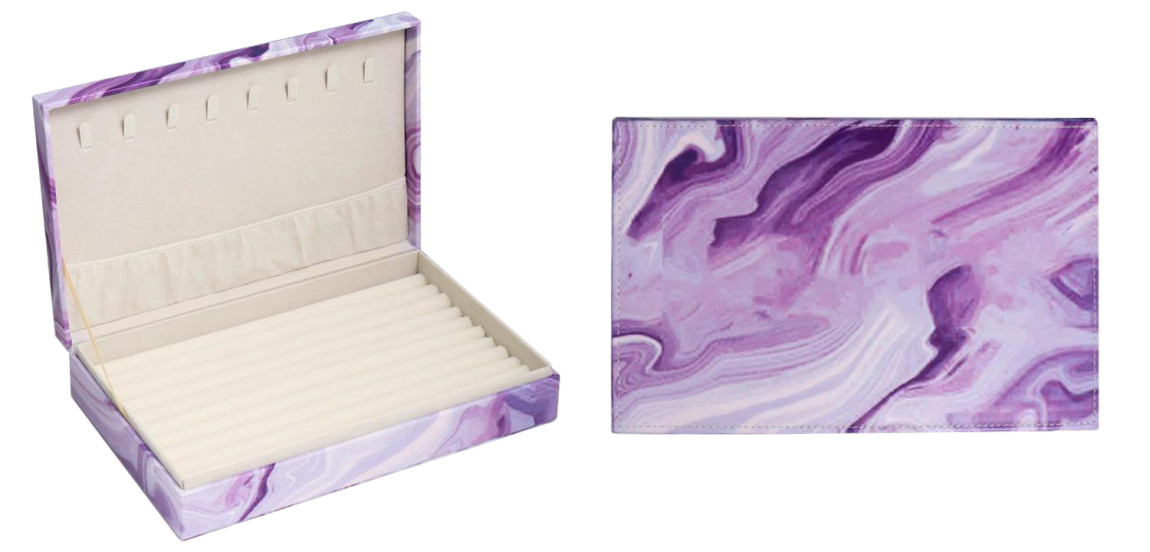 Шкатулка Marble Pattern Box violet