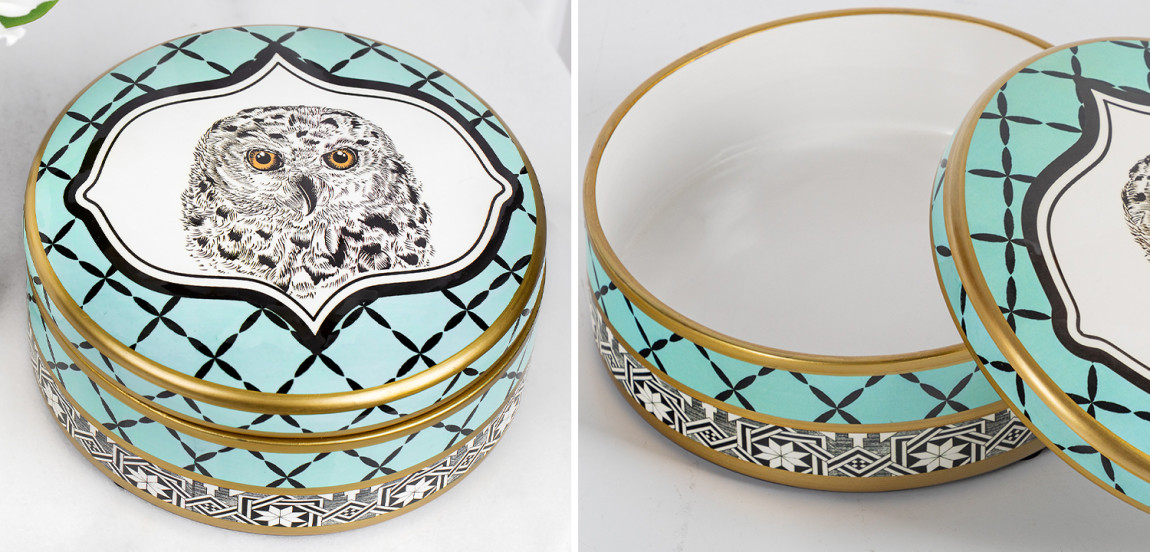 Шкатулка Owl Collection Turquoise Box