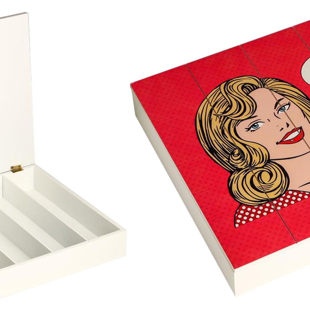 Шкатулка Pop Art Girl red