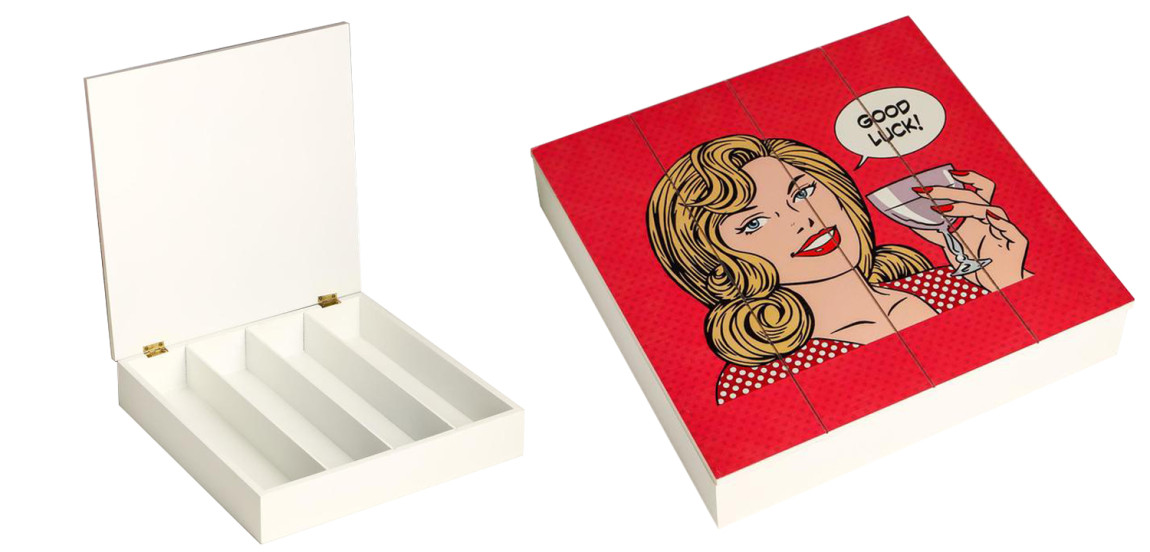 Шкатулка Pop Art Girl red