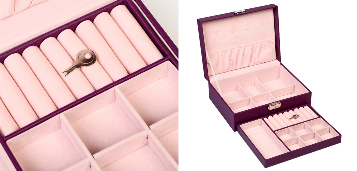 Шкатулка Porfirio Jewerly Organizer Box violet