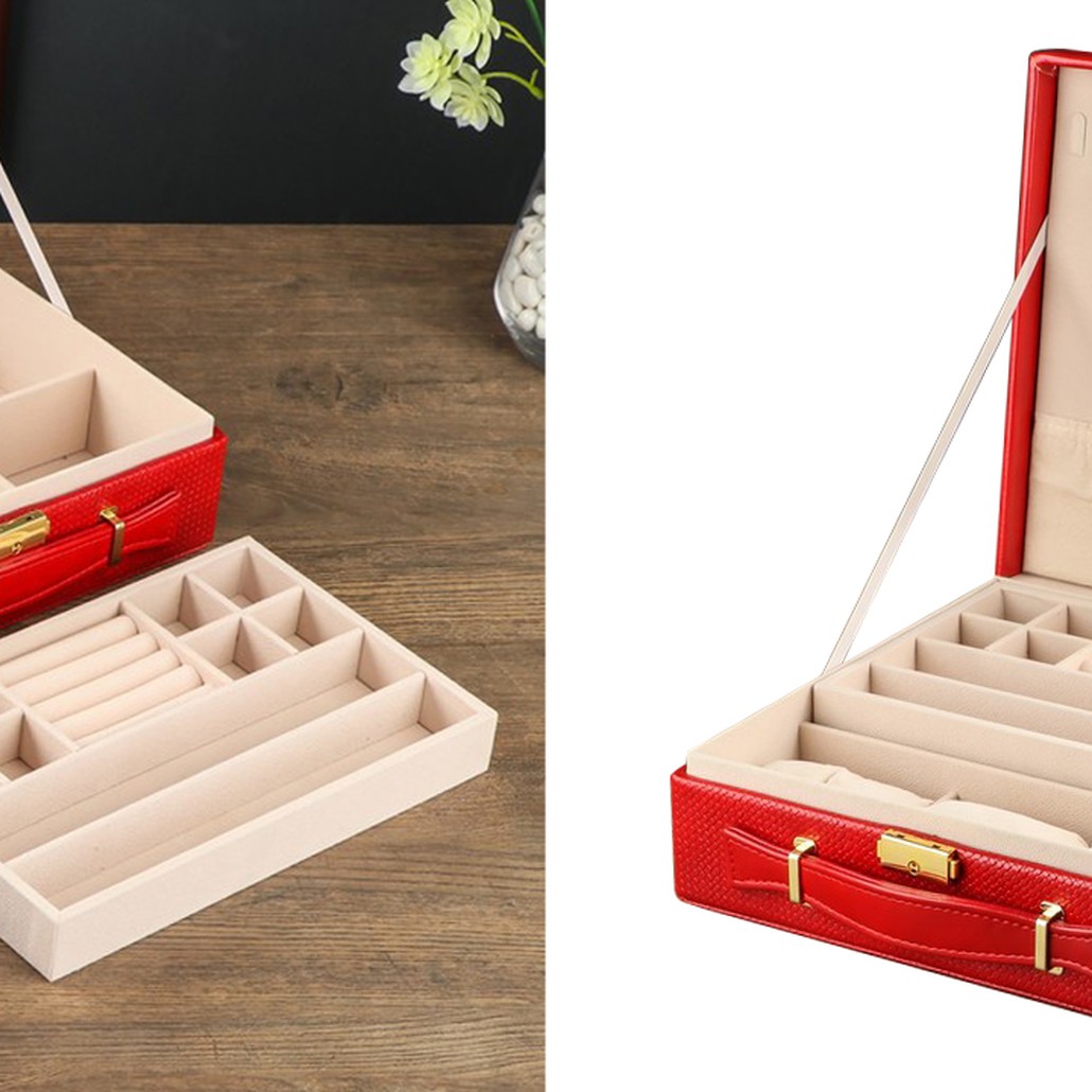 Шкатулка Rowan Jewerly Organizer Box red
