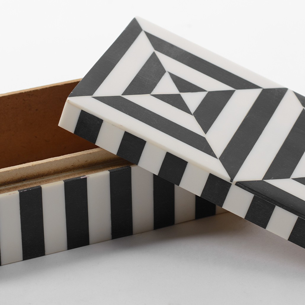 Шкатулка Squares Bone Inlay Box