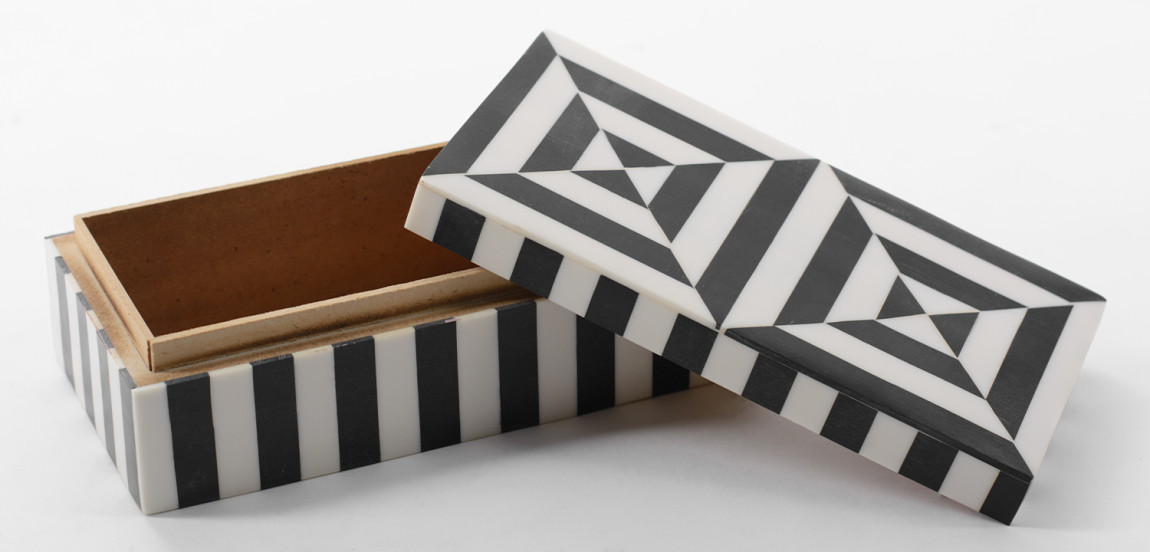 Шкатулка Squares Bone Inlay Box