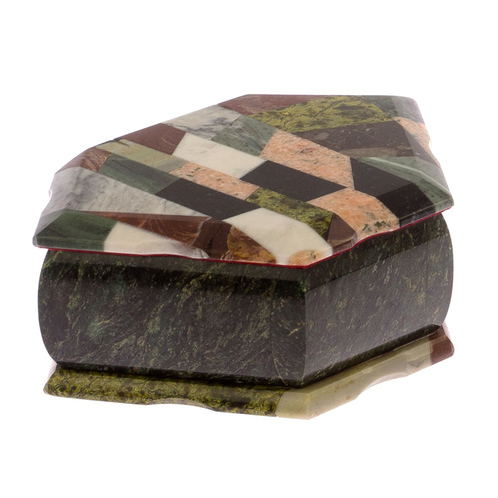 Шкатулка для украшений с мозаикой из натуральных камней Stone Casket