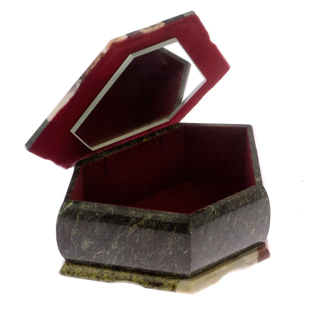 Шкатулка для украшений с мозаикой из натуральных камней Stone Casket