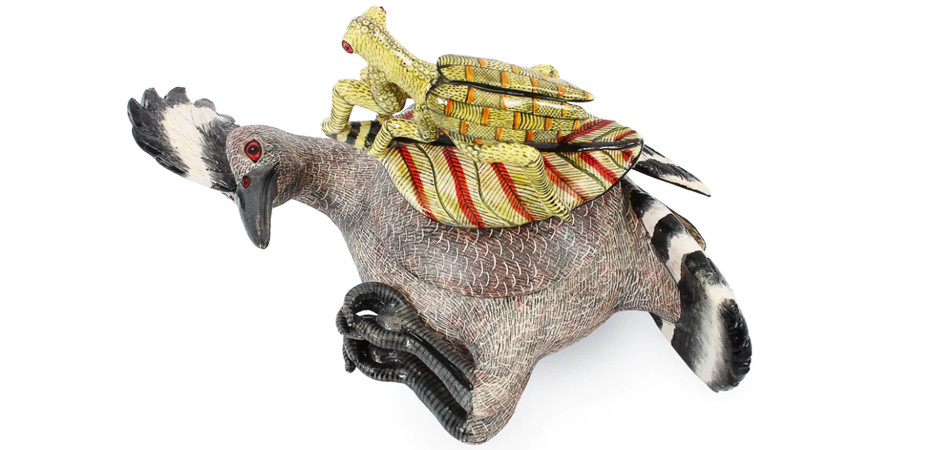 Шкатулка Птичка Hoopoe and Praying Mantis Box