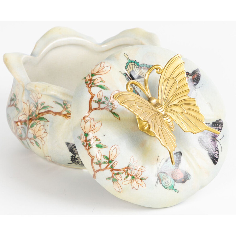 Шкатулка с рисунком ветвей и бабочек Eden Garden