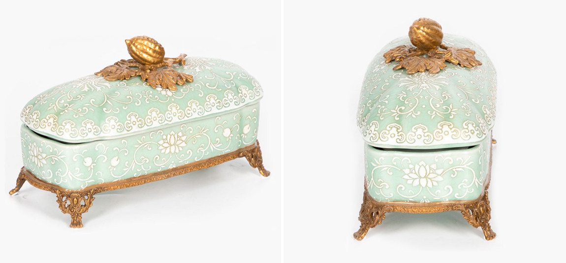 Шкатулка светлая с крышкой Alice