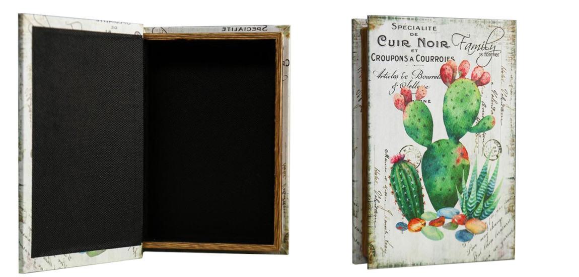 Шкатулка-книга Cactus Mirror Book Box