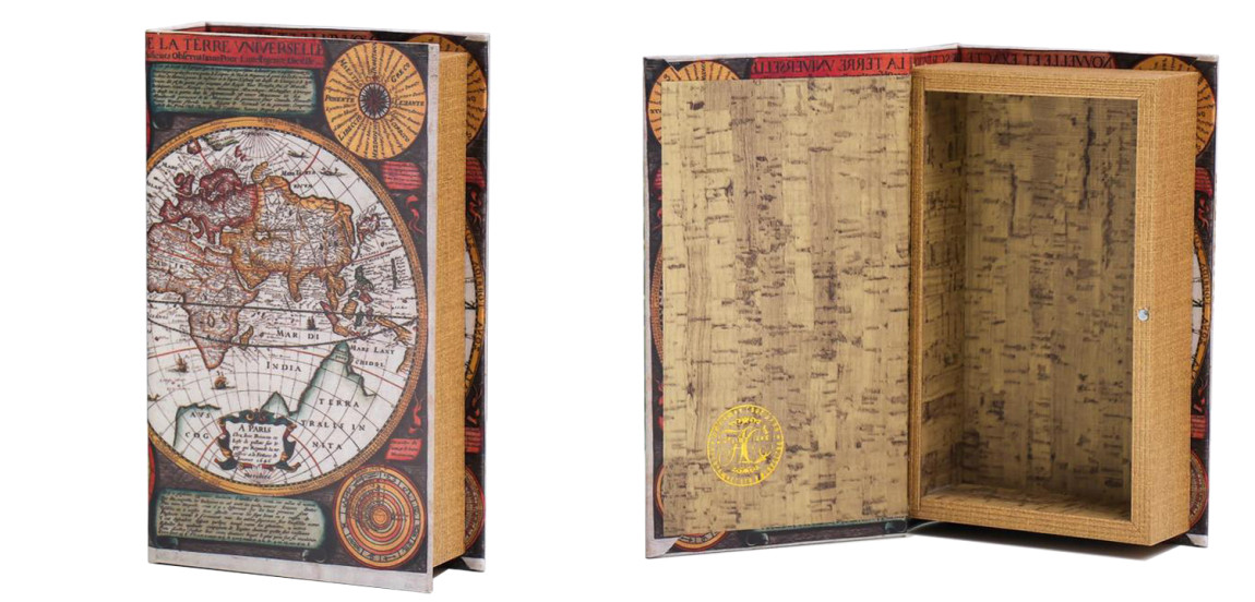 Шкатулка-книга Map of The World Book Box