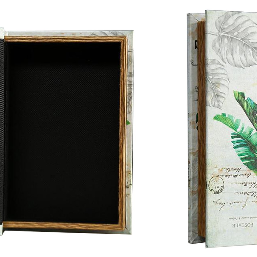 Шкатулка-книга Monstera Leaves Mirror Book Box