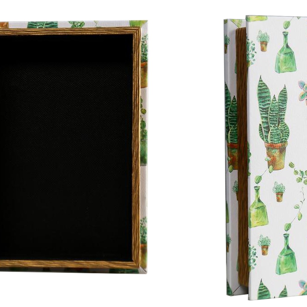 Шкатулка-книга Succulents Mirror Book Box