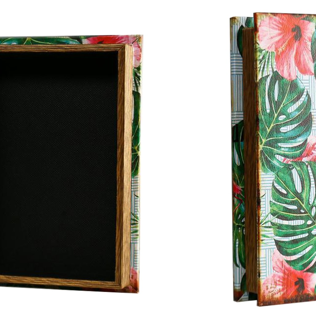 Шкатулка-книга Tropical Flamingos Mirror Book Box