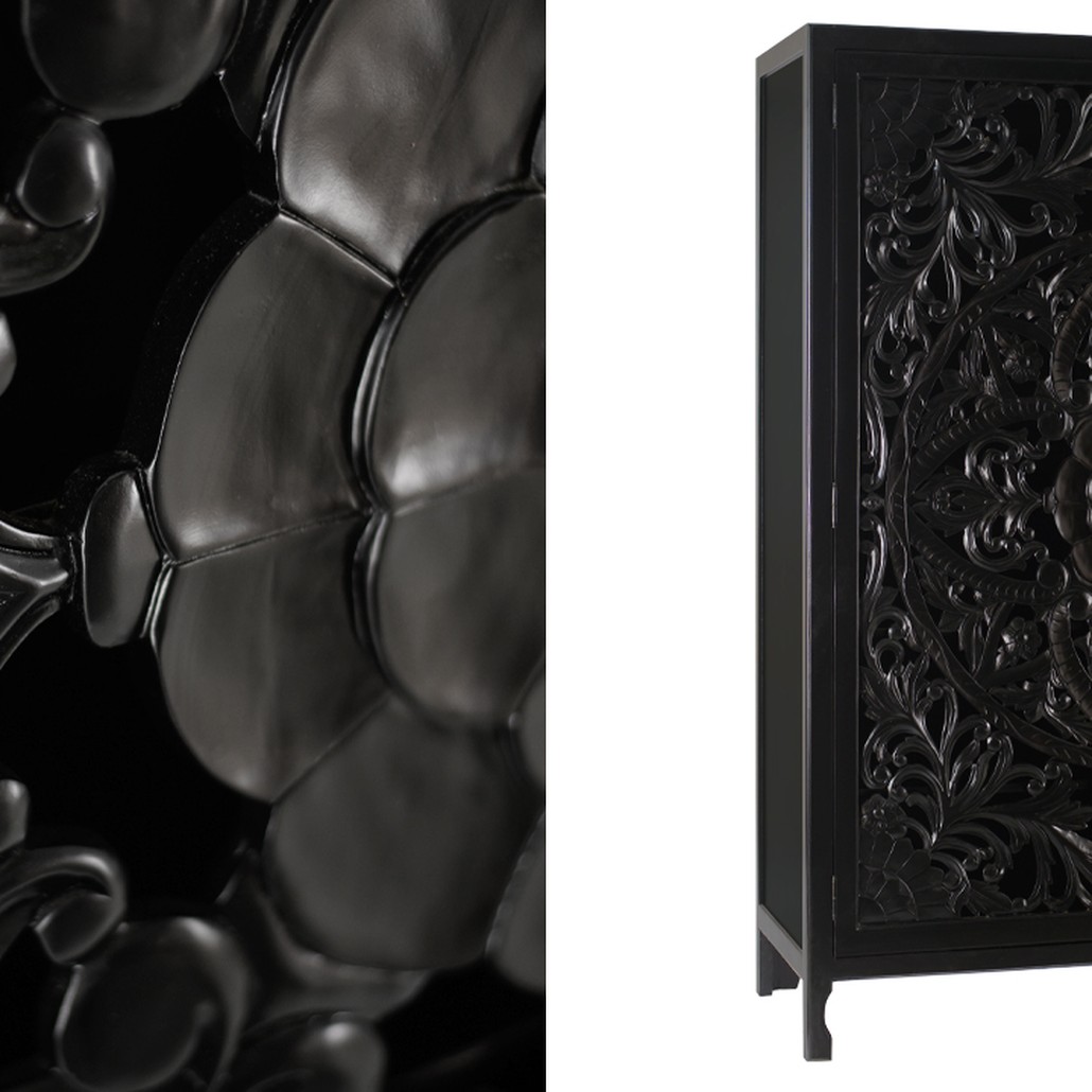 Шкаф Beauden Lace Cabinet Black