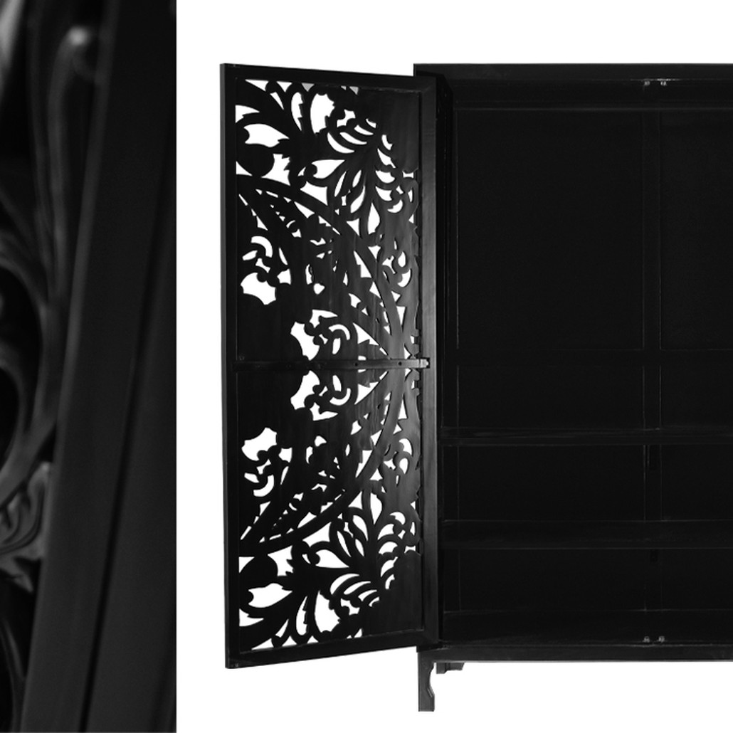 Шкаф Beauden Lace Cabinet Black