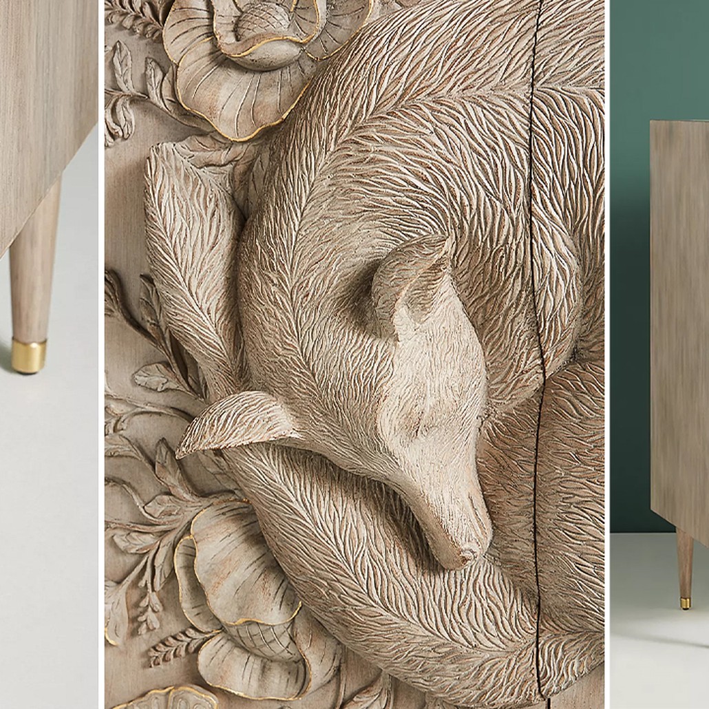 Шкаф Handcarved Land & Sky Cabinet
