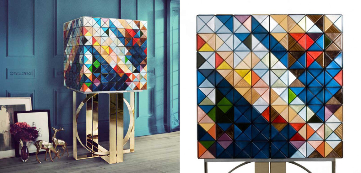 Шкаф Pixel Cabinet with MulticoloredBoca do Lobo