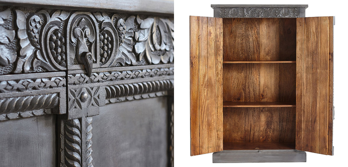 Шкаф Sudarshan Grey Mango Wardrobe