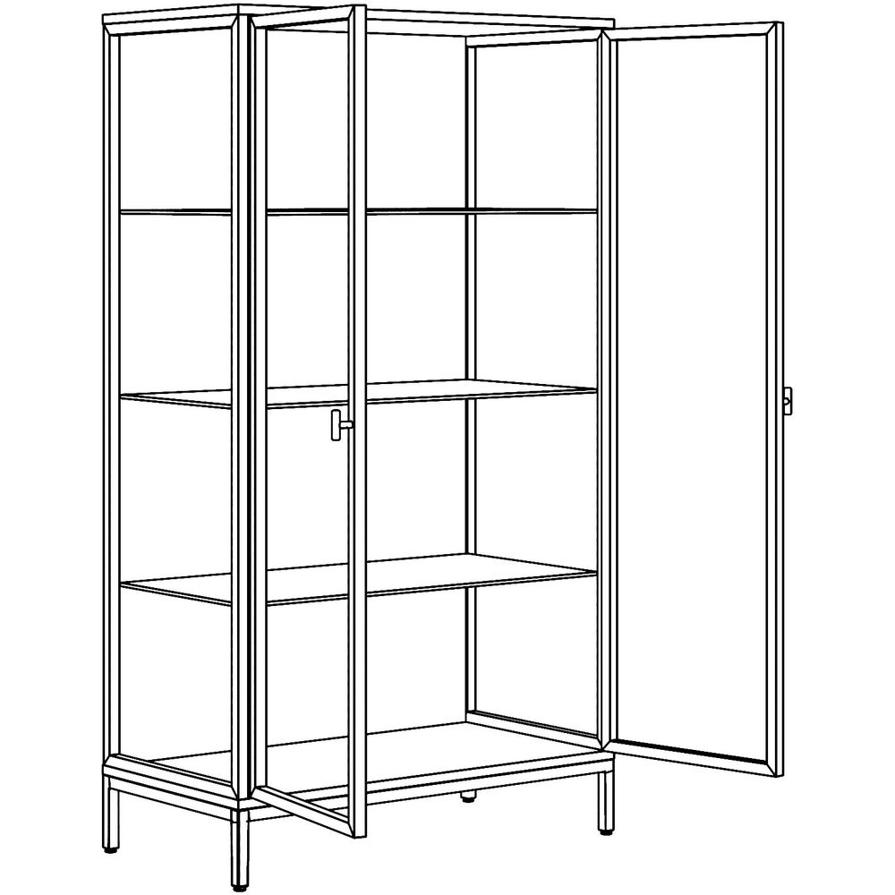 Шкаф витрина Frosted glass