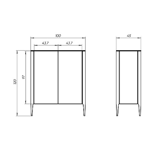 Шкаф двухстворчатый молочного цвета Type