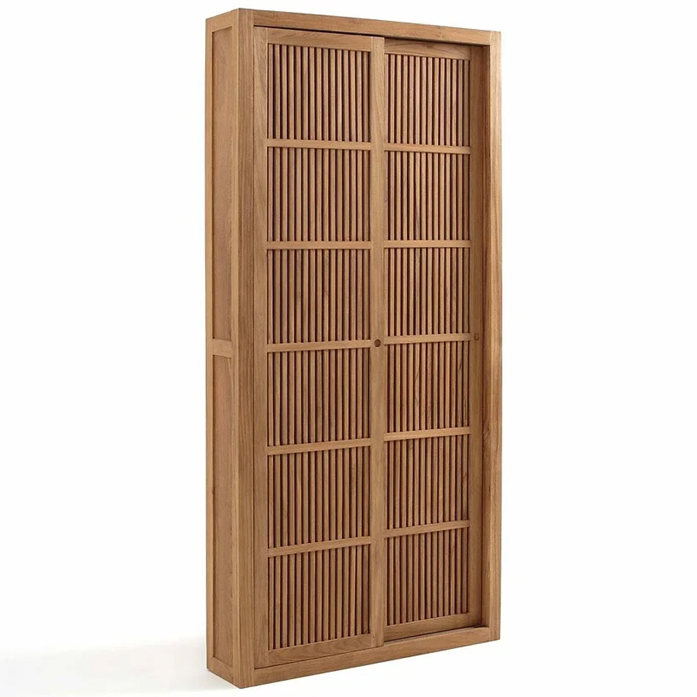 Шкаф из массива тика Okino Wood Cabinet