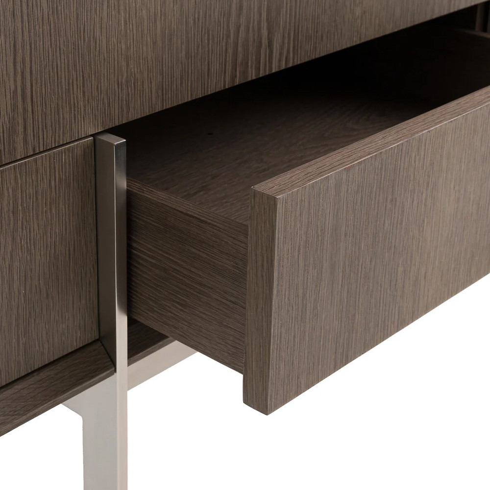 Шкаф из серого дуба Sawada Gray Oak Cabinet
