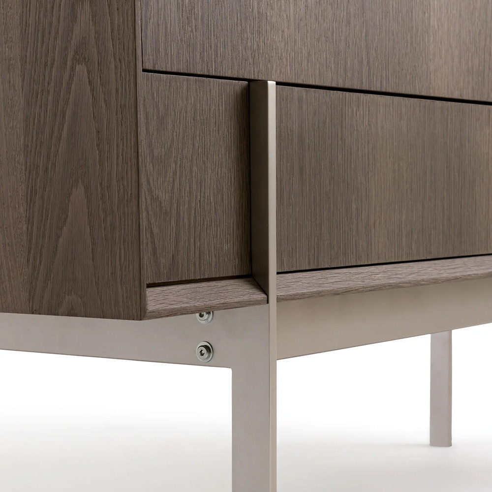 Шкаф из серого дуба Sawada Gray Oak Cabinet
