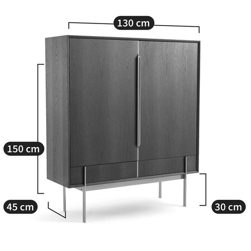 Шкаф из серого дуба Sawada Gray Oak Cabinet