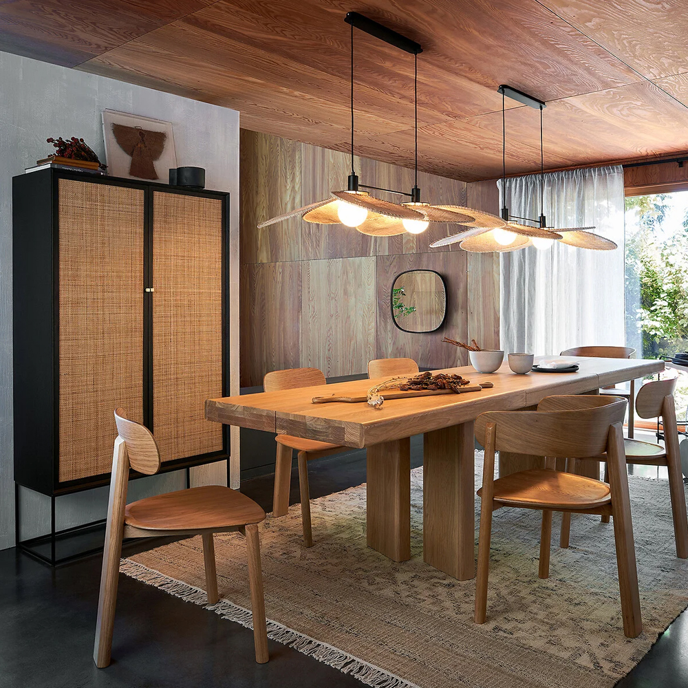 Шкаф с 2-мя дверцами из ротанга ручной работы Fuse Wicker Furniture