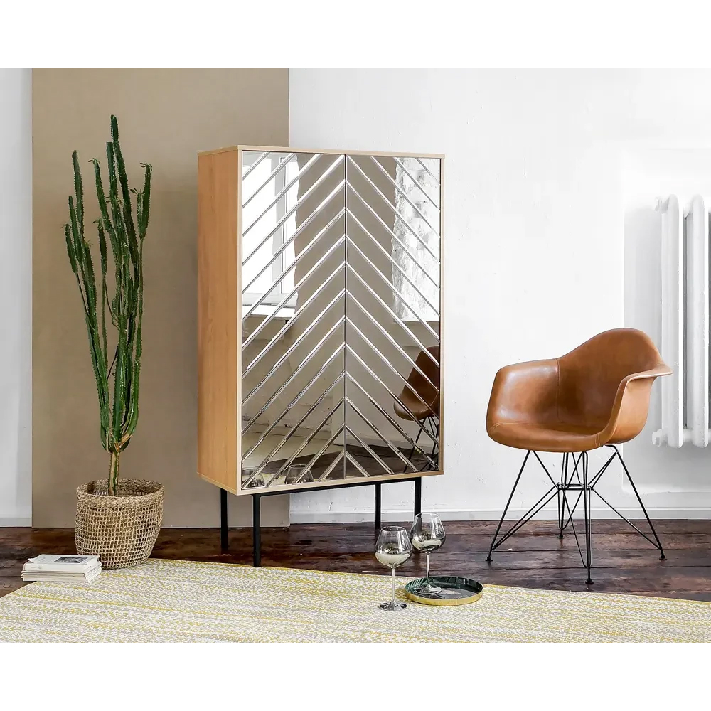 Шкаф с 2-мя зеркальными дверцами Serena Mirror Cabinet